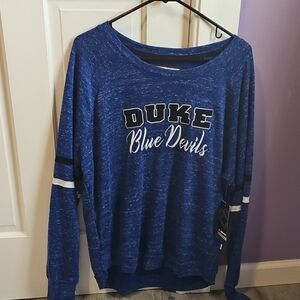 Colosseum Duke Blue Devils Long Sleeve Shirt For WOMEN- NWT!